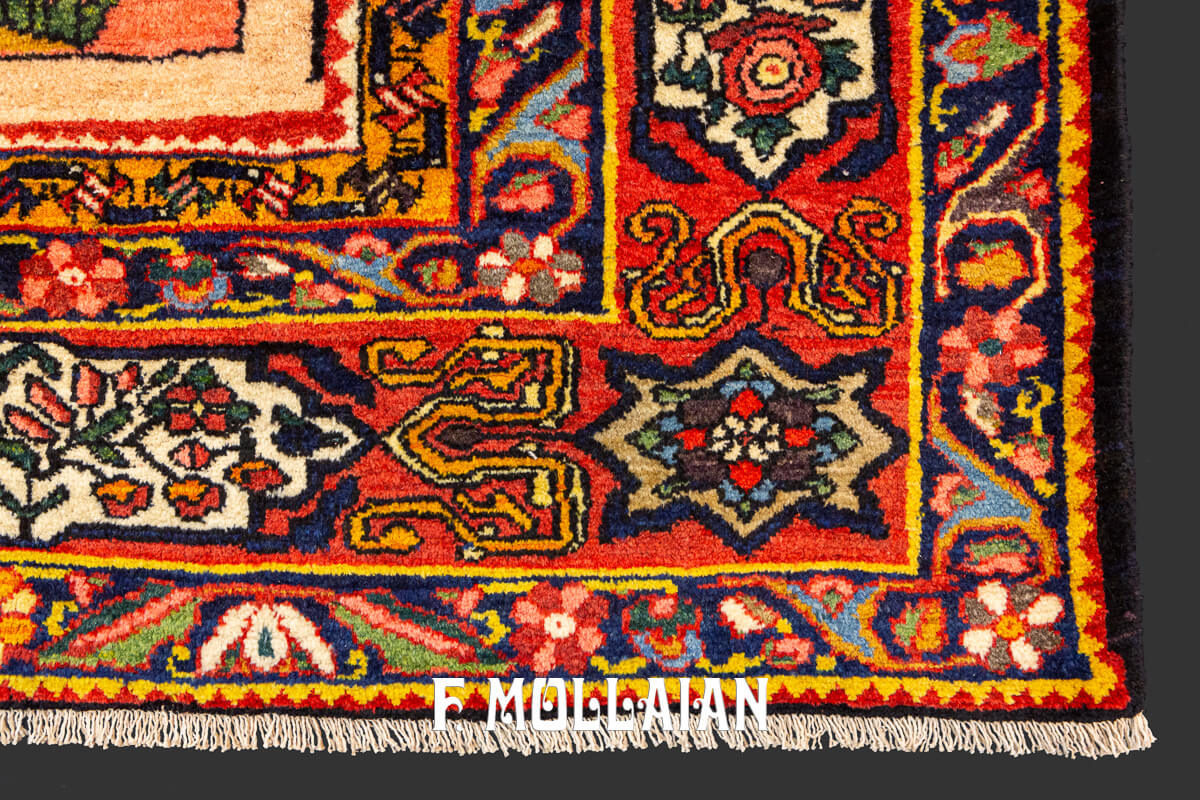 Bakhtiari Rug Very Large Garden Design n°:818996